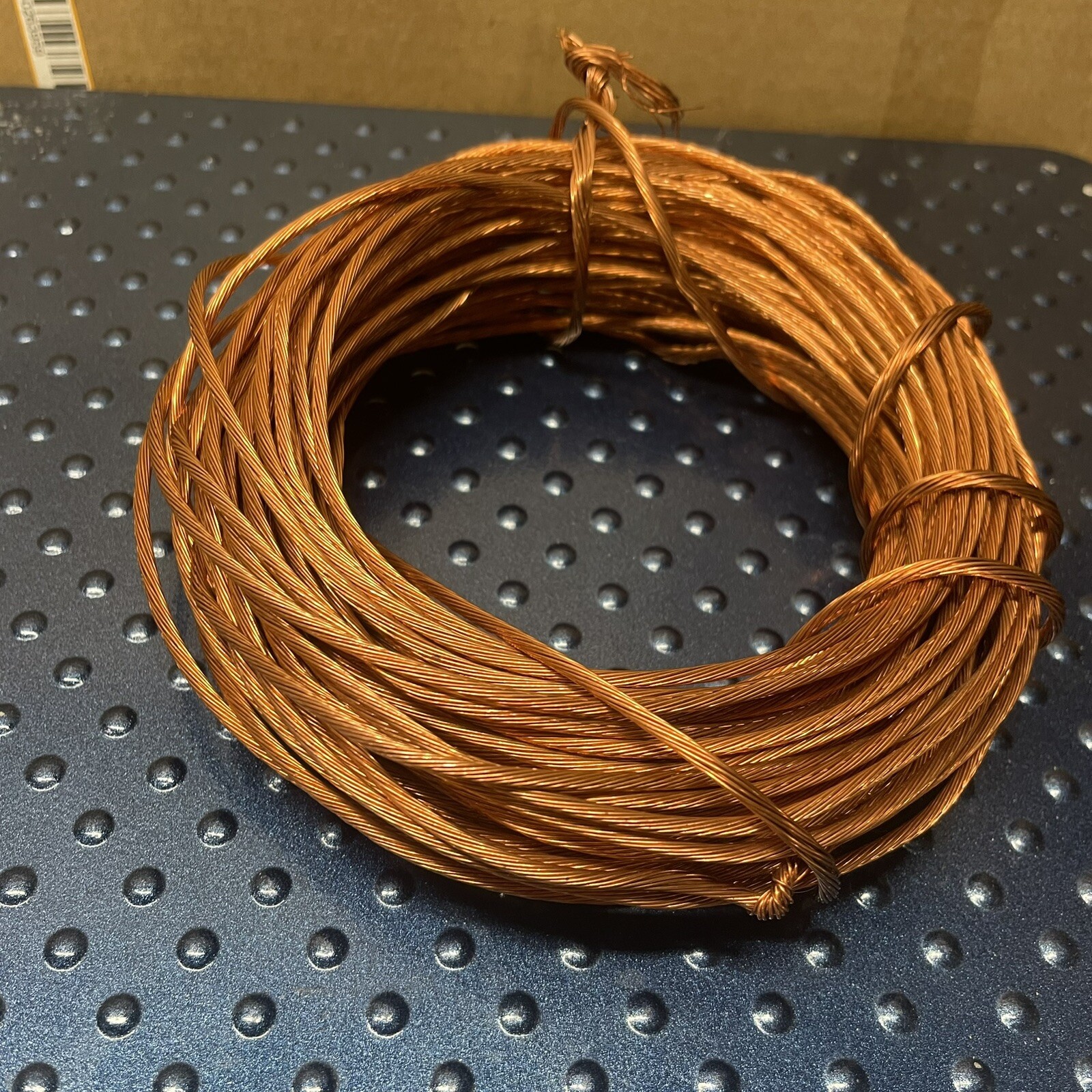 1Lbs Scrap Copper Wire #12 Stranded One Piece For Casting Or Artwork