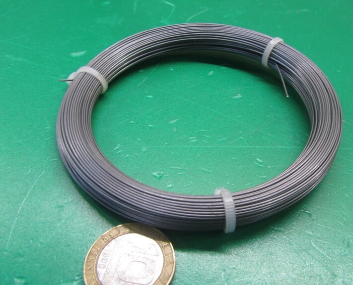C1080 Carbon Steel Music Wire, Phosphate Coated, .026″ Dia. x 1/4 lb Coil