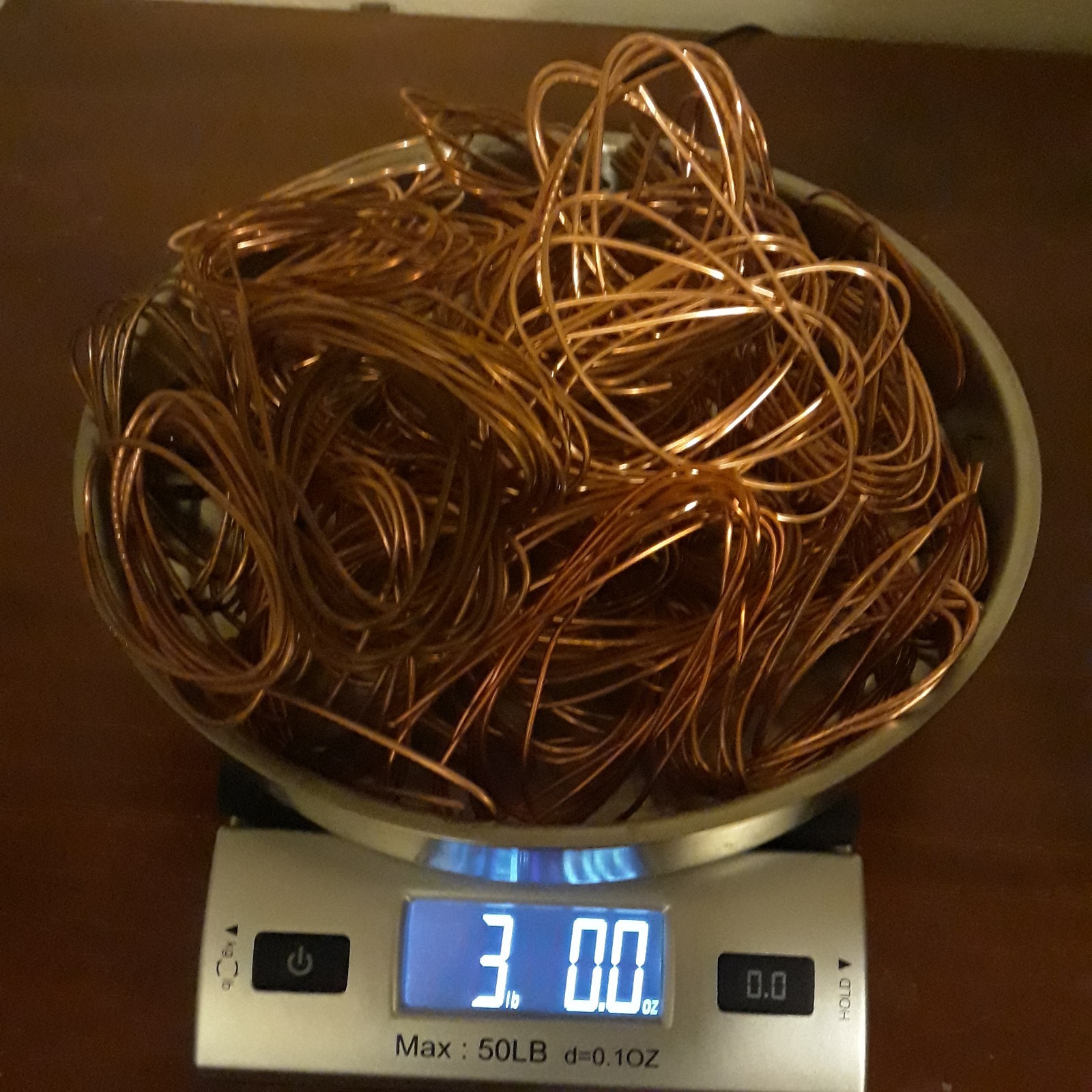 3 Pounds Bare Bright Scrap Copper Wire. Crafts Jewelry Melt