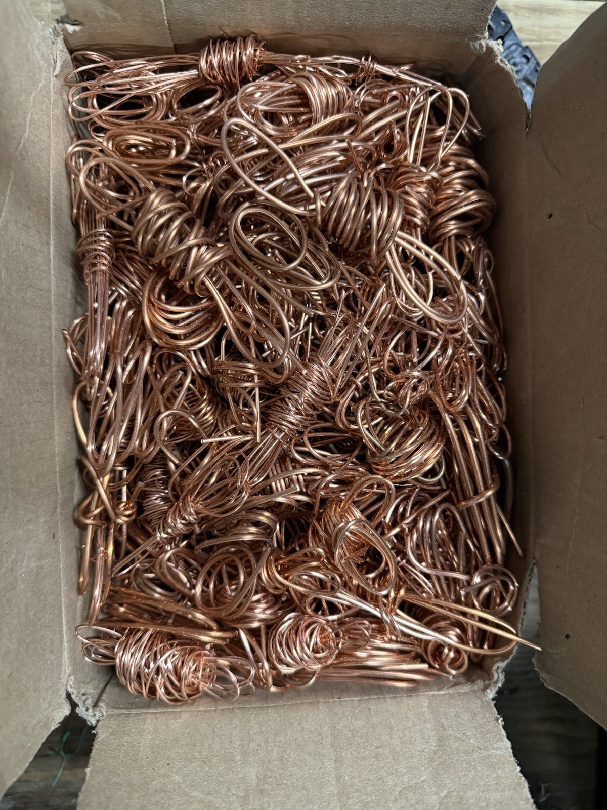 10+ POUNDS CLEAN RECYCLED BARE BRIGHT COPPER WIRE FOR CRAFTING/SMELTING SEE DESC