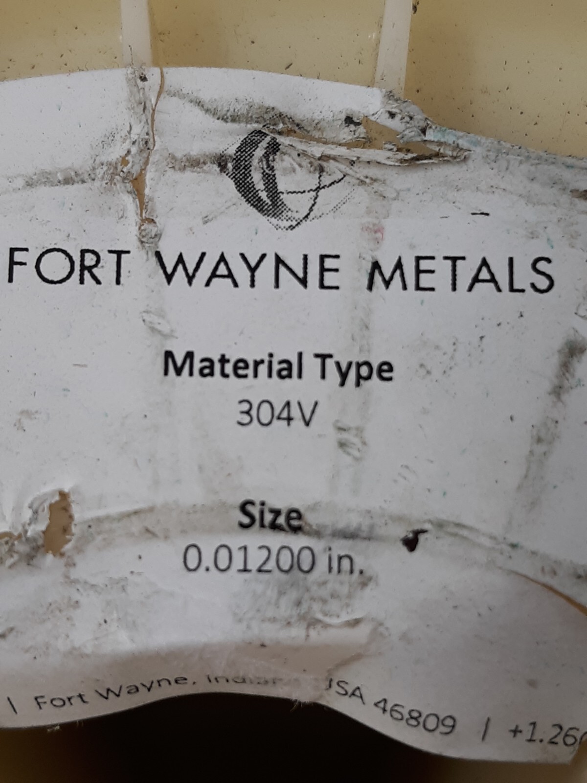 Fort Wayne Metals 340V Stainless Steel Round Wire – 0.012″ Dia. – 8425 Meters