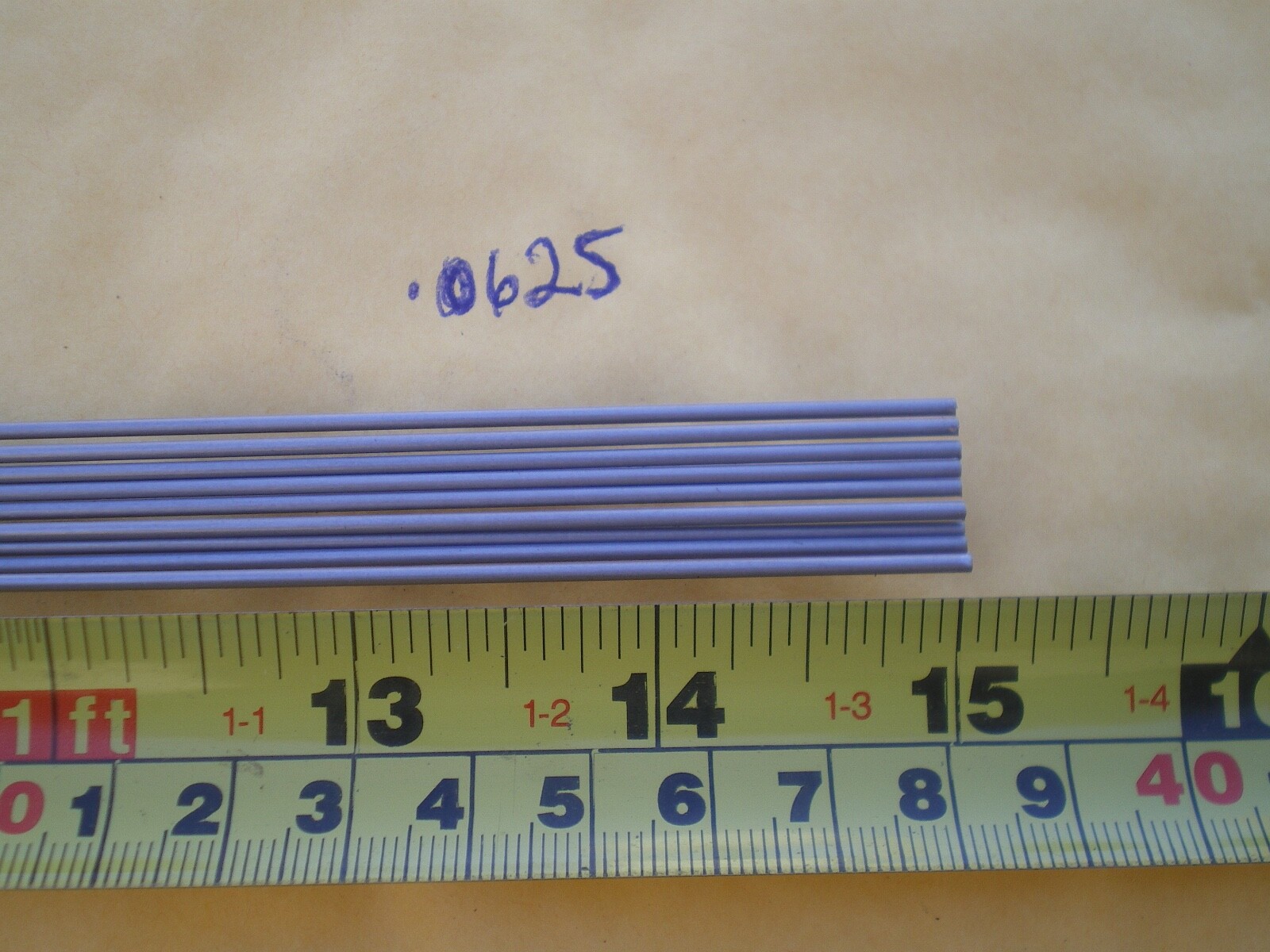 50 PCS. STAINLESS STEEL STRAIGHT LURE SHAFT WIRE FORM .0625 (1/16″) X 15″