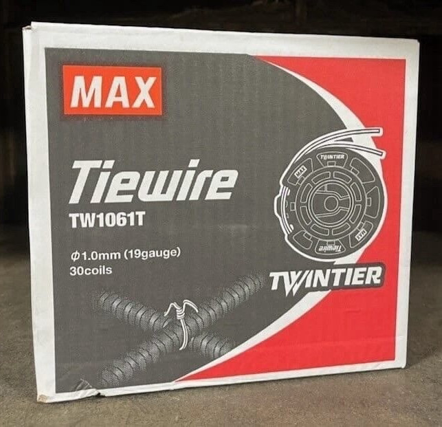 Steel lasting wire model TW106T of MAX brand. 10 boxes with 30 roll of wire each