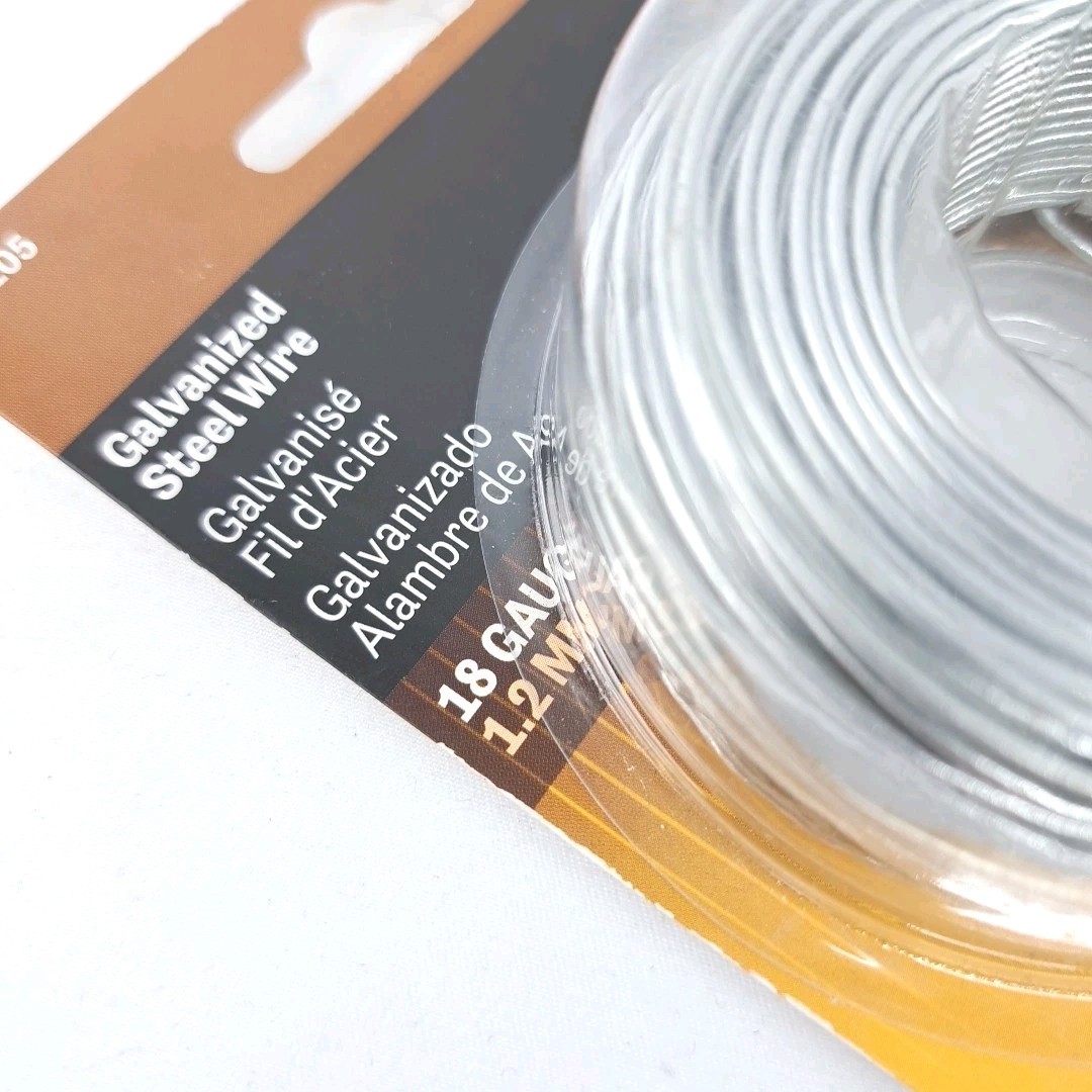 Hillman Galvanized Steel Wire Alligator Clip Test Lead Ground Cable Electrical