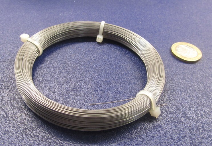 C1080 Carbon Steel Music Wire, Phosphate Coated, .018″ Dia. x 1/4 lb Coil