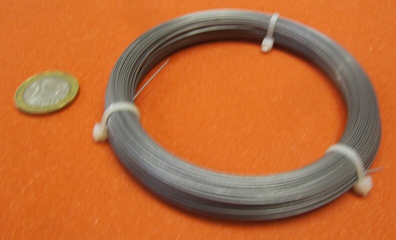 C1080 Carbon Steel Music Wire, Phosphate Coated, .026″ Dia. x 1/4 lb Coil