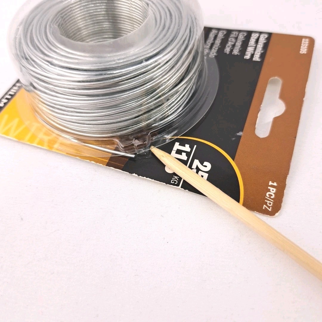 Hillman Galvanized Steel Wire Alligator Clip Test Lead Ground Cable Electrical