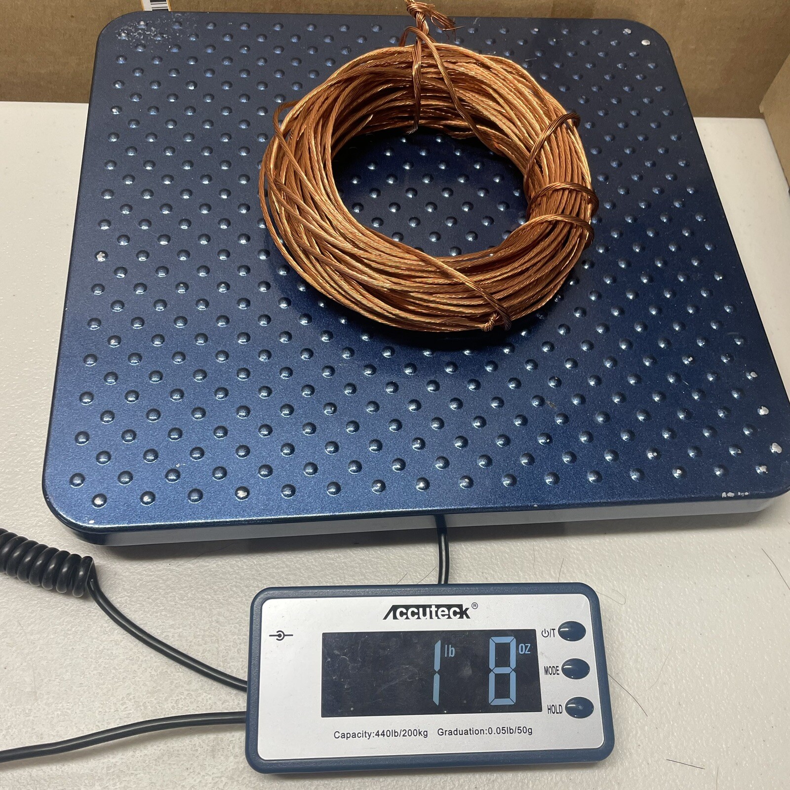 1Lbs Scrap Copper Wire #12 Stranded One Piece For Casting Or Artwork