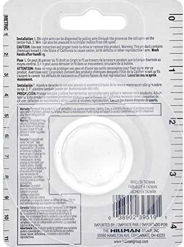 Hillman 123133 19 Gauge Galvanized Steel Wire 50-Feet 1-Pack