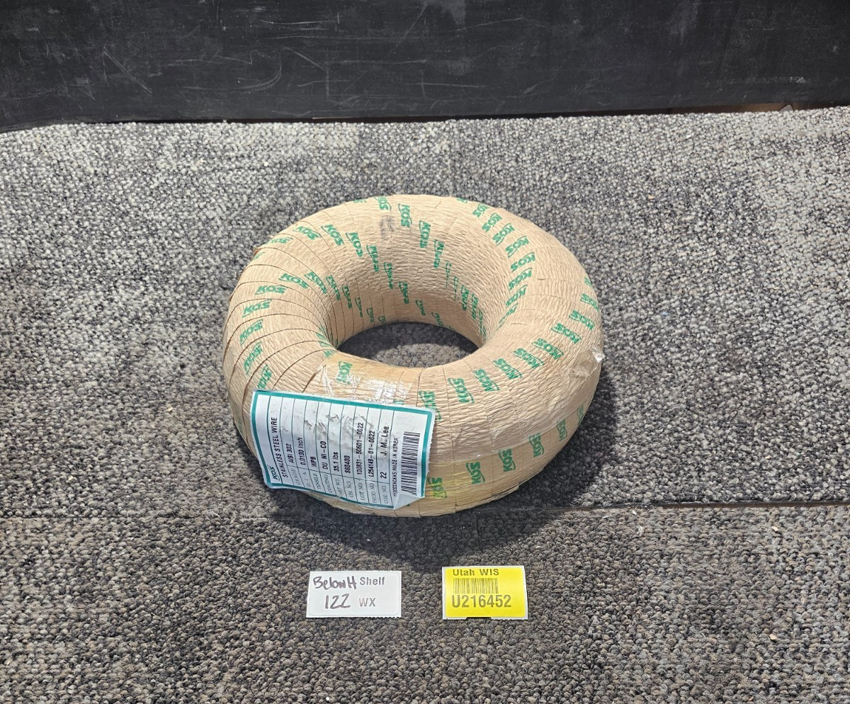 KOS L254149-01-0022 302 Stainless Steel Wire 0.0100″ Dia 35.1 lbs Spool