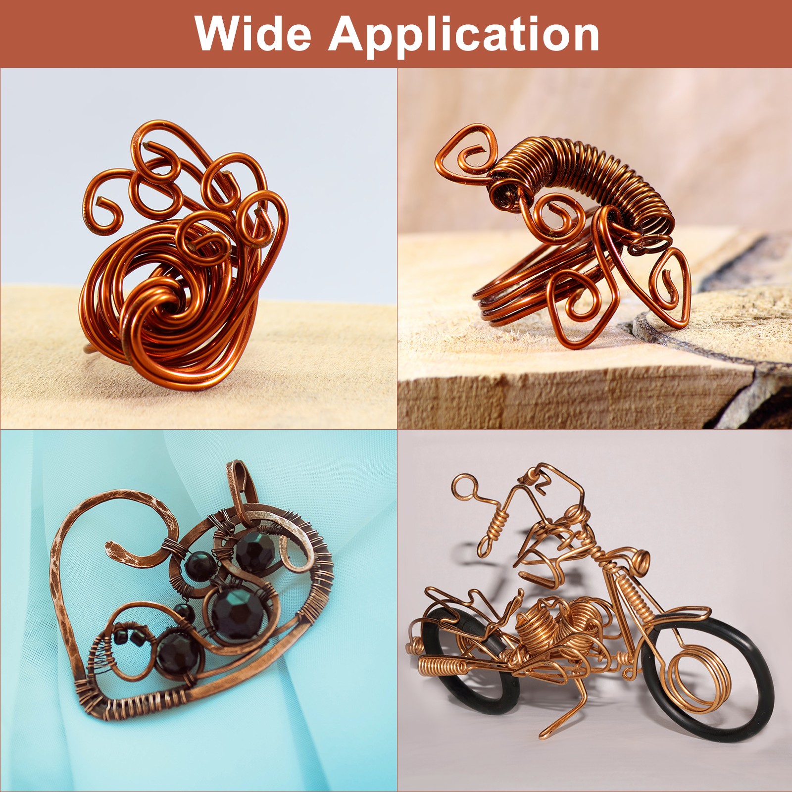 7 Gauge 11.5 FT 99.9% Pure Soft Copper Filament for Crafts