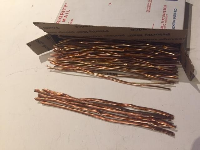 Scrap Copper Bare Bright Wire Lot 6 Pounds Melting Metal Crafts Jewelry