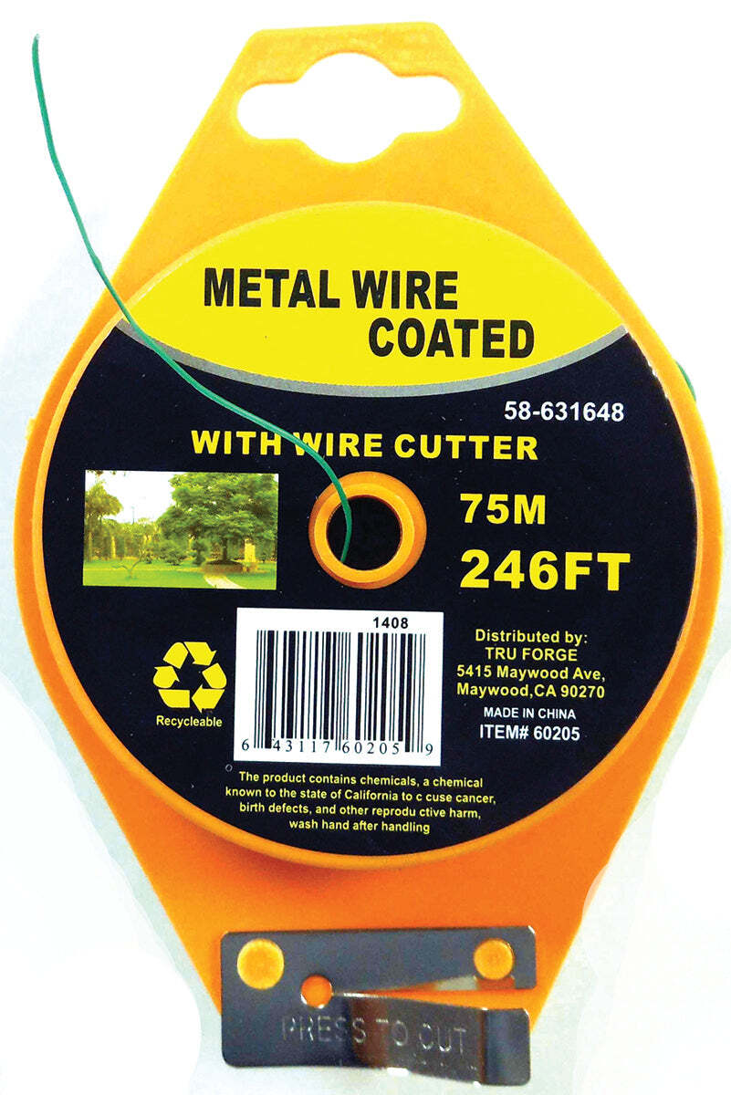 246′ Coated Metal Wire Loaded on a Plastic Spool (3 Pack)