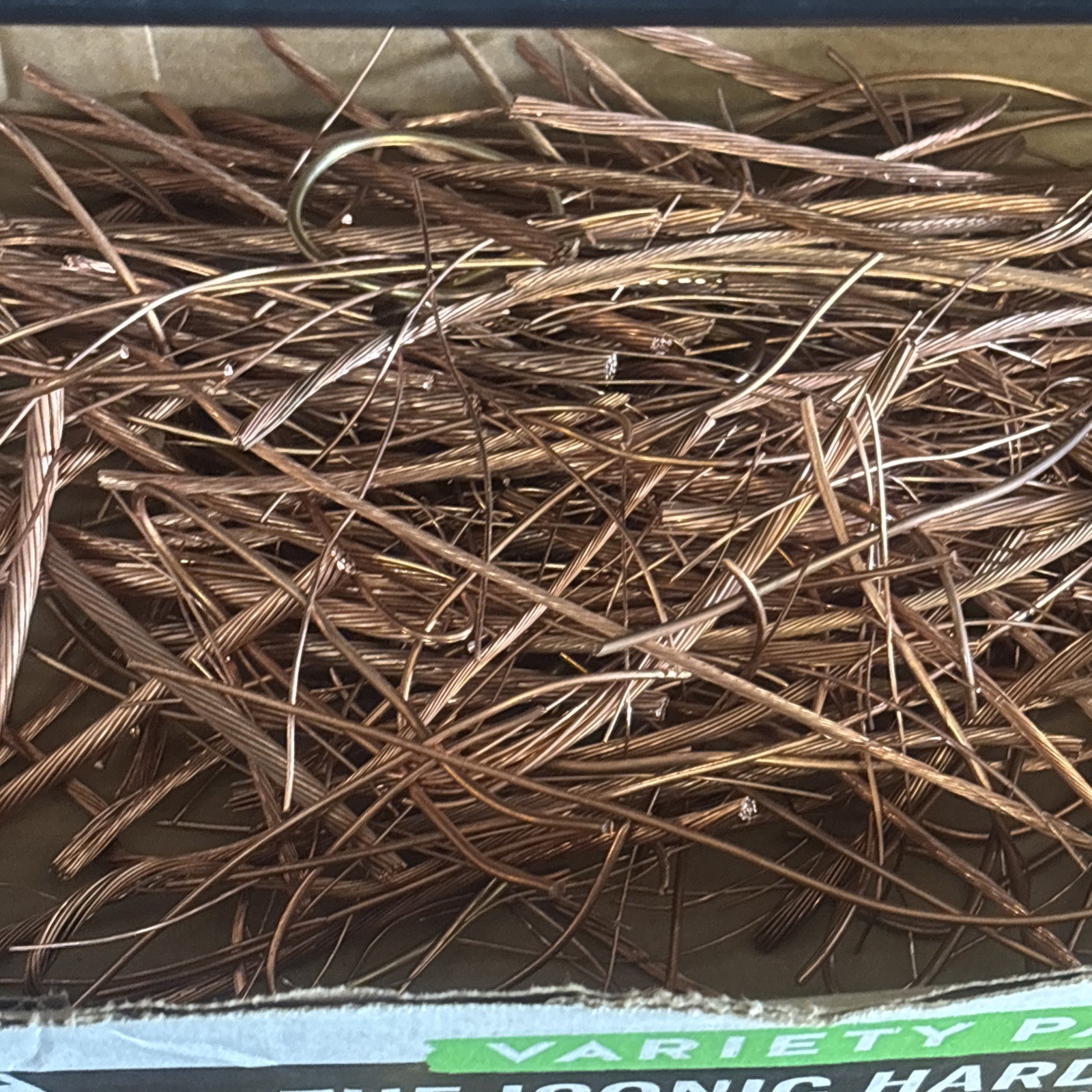 1 Lb Scrap Bare Bright Shiny Copper Wire Metal Bullion Melt Craft Free Shipping