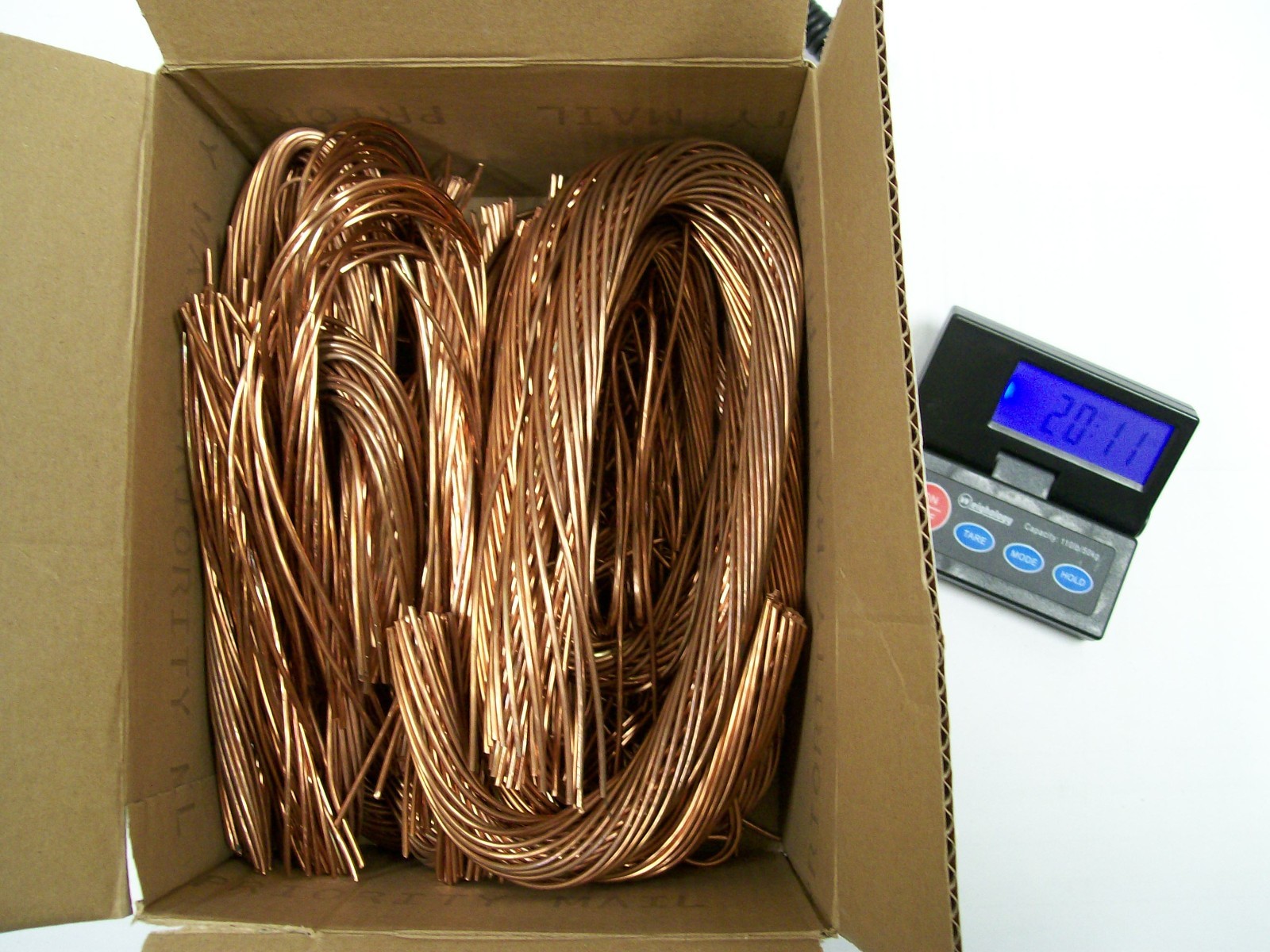 20 Lbs 20lbs Scrap #1 Bright Stripped Bare Copper Wire Metal Craft Melt Material