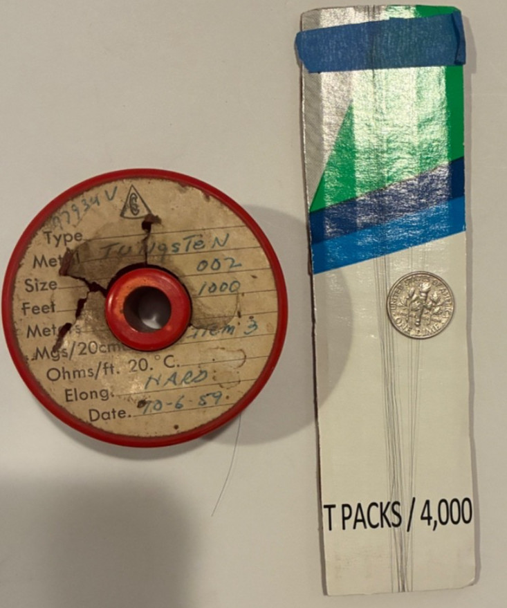 .002” ( .05mm ) TUNGSTEN WIRE X 10 Feet long