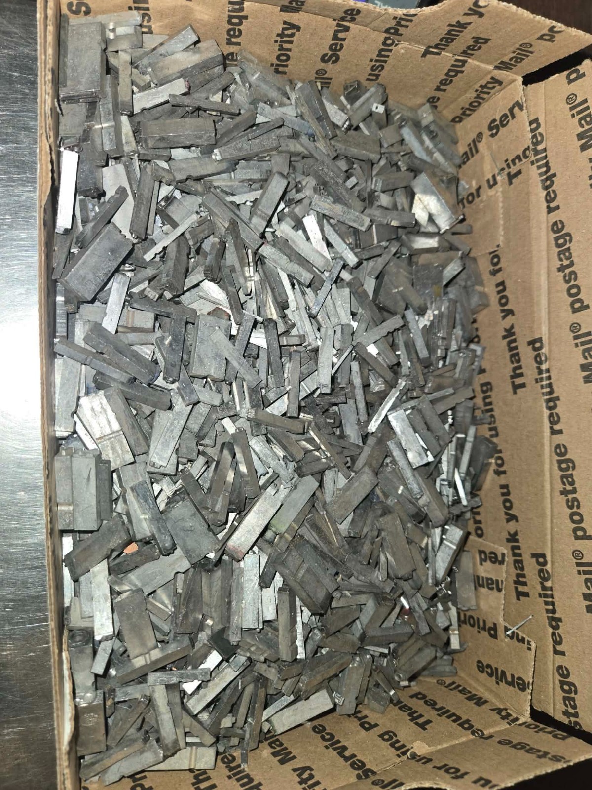 10lb lot – Scrap Letterpress Lead