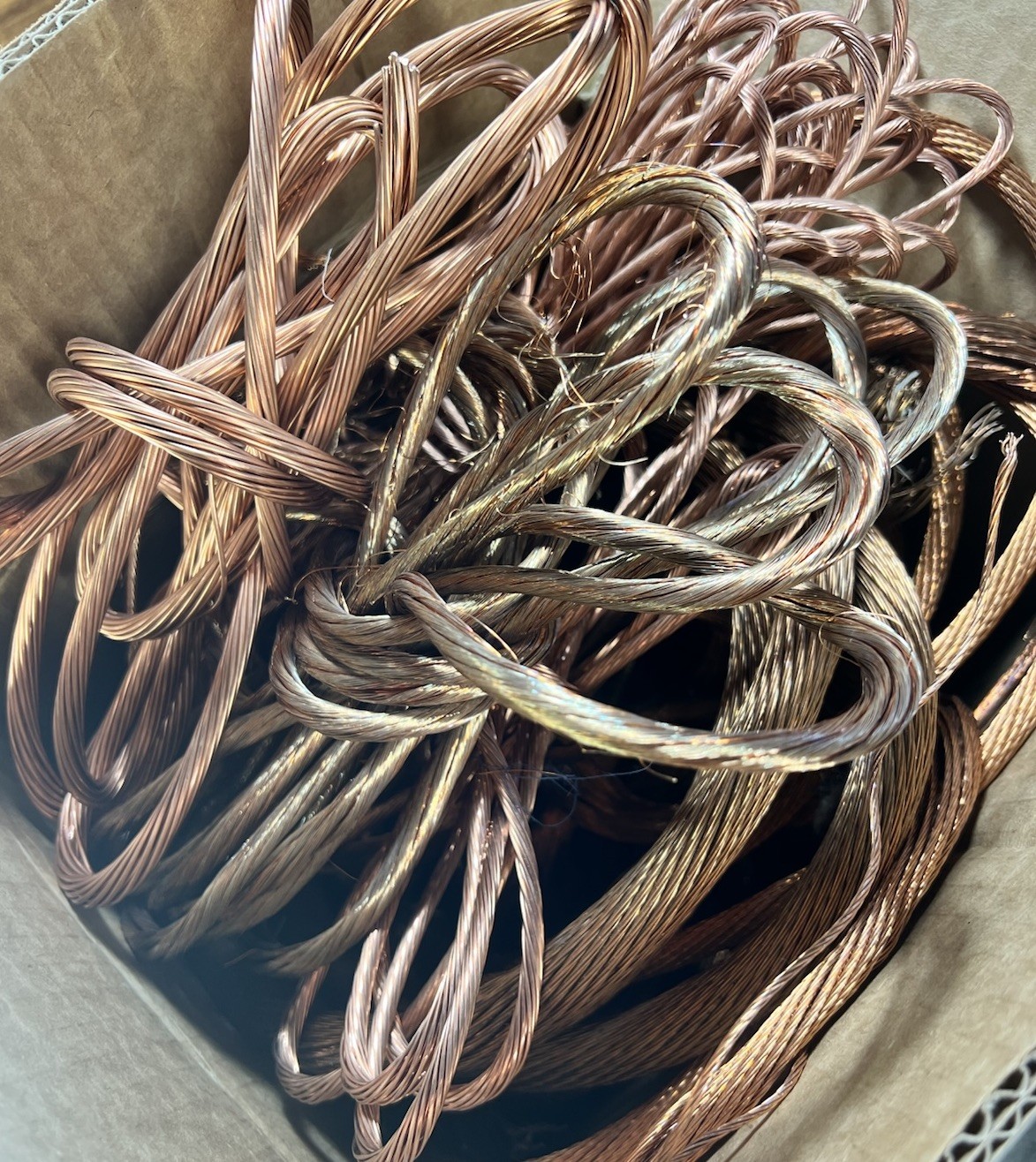 Lot of 20 Pounds of Copper Wire For Scrap Metal – Insulation Removed & Cleaned