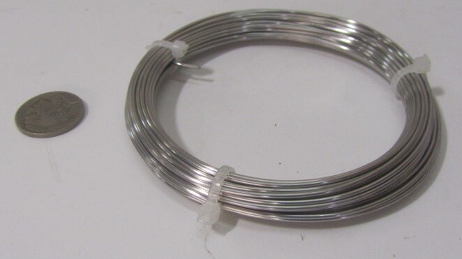 316 Stainless Spring Back Steel Wire, .051″ Dia. x 1/4 Lb
