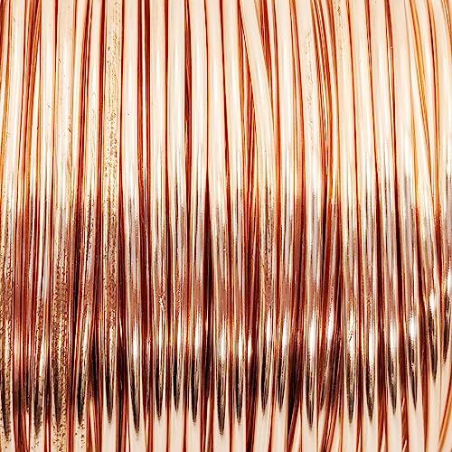 2 Pack 1 Pound 16 Gauge Bare Copper Crafting Wire, 126 Feet per Spool