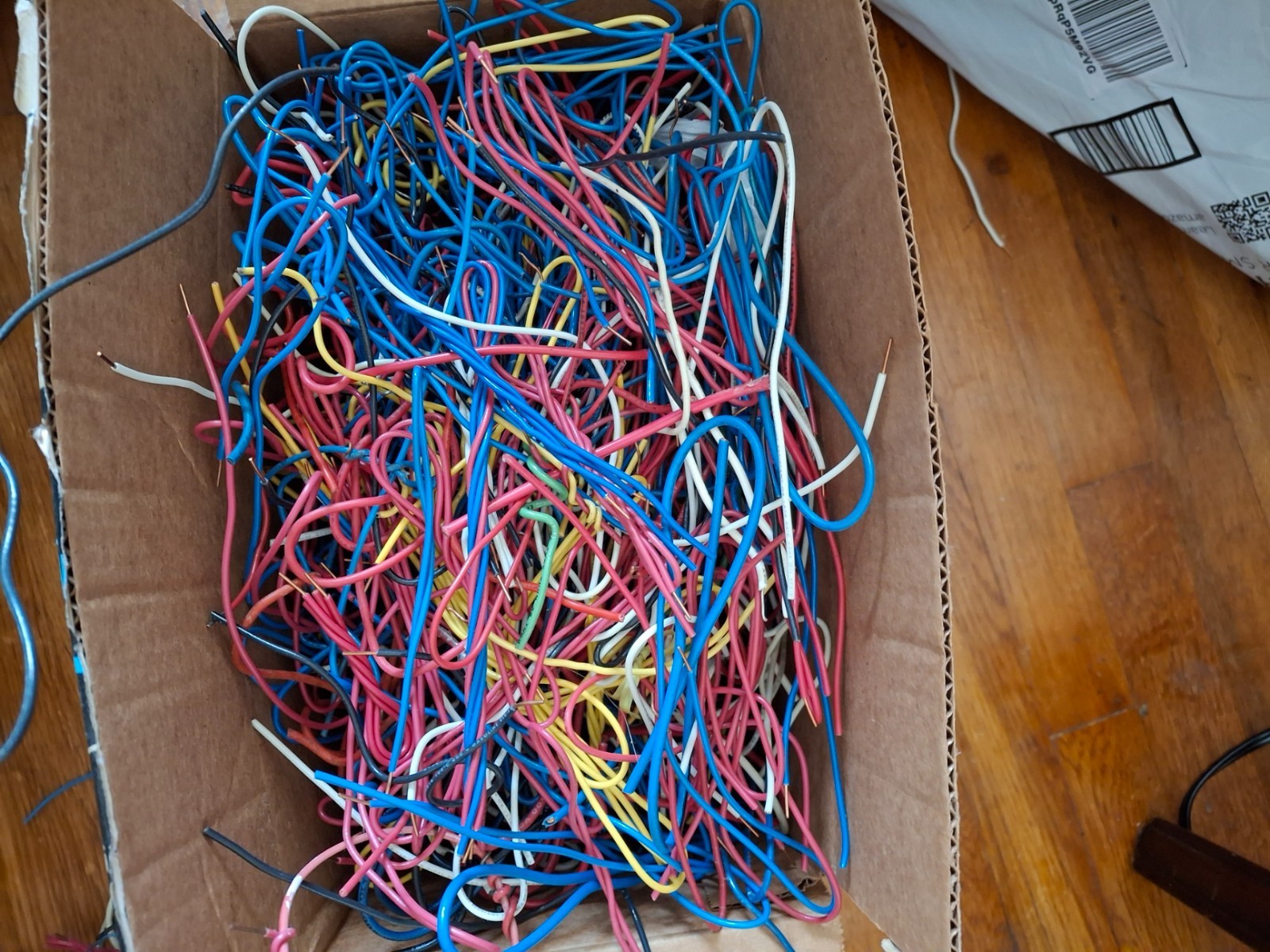 Scrap copper insulated wire #18. or #16.