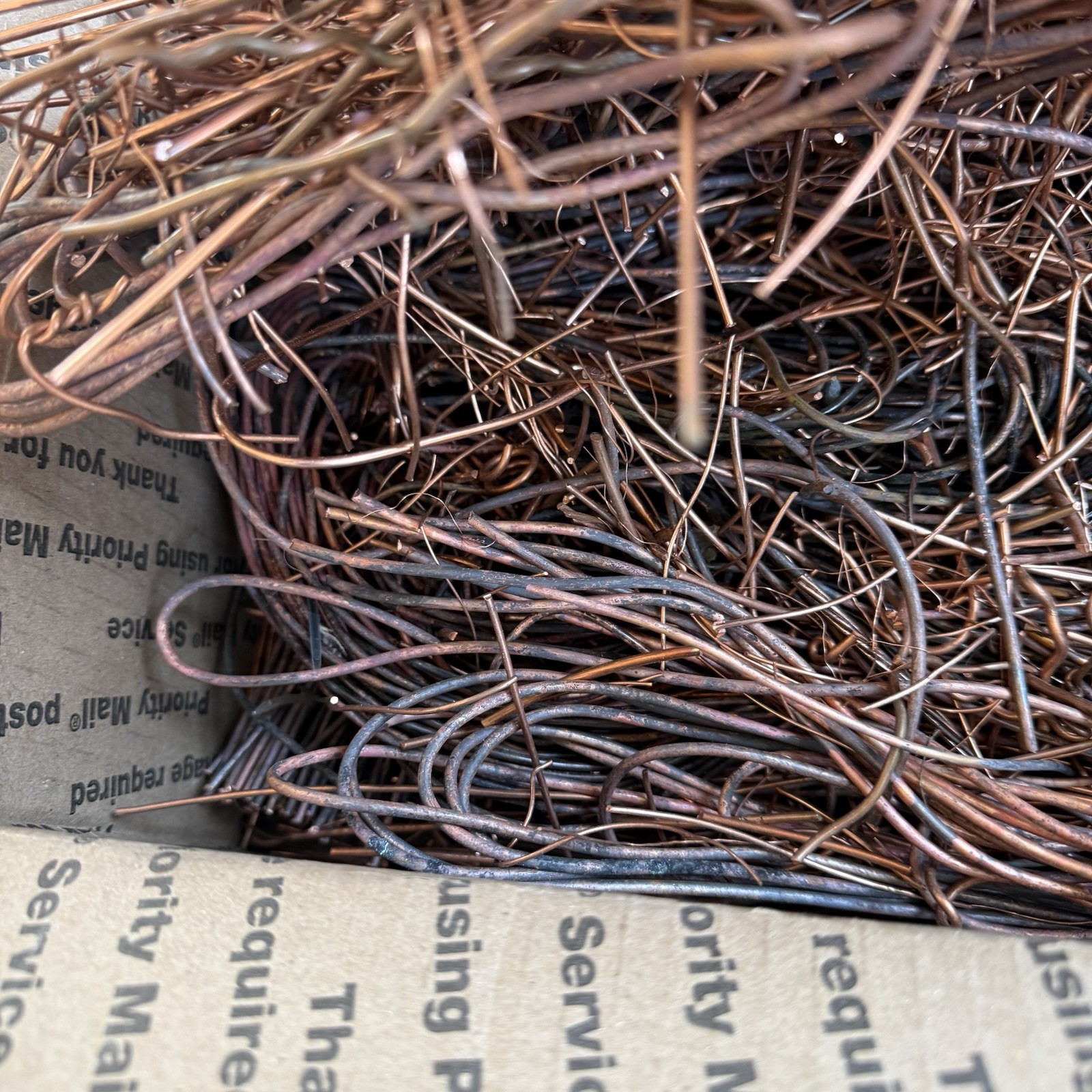 Scrap Copper Wire Cable Lot 13 Pounds Melting Metal Recycling