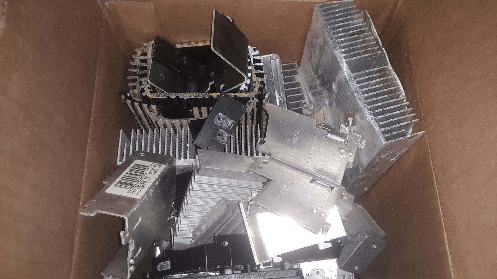 10 pounds scrap aluminum heat sinks for casting, crafting, etc.