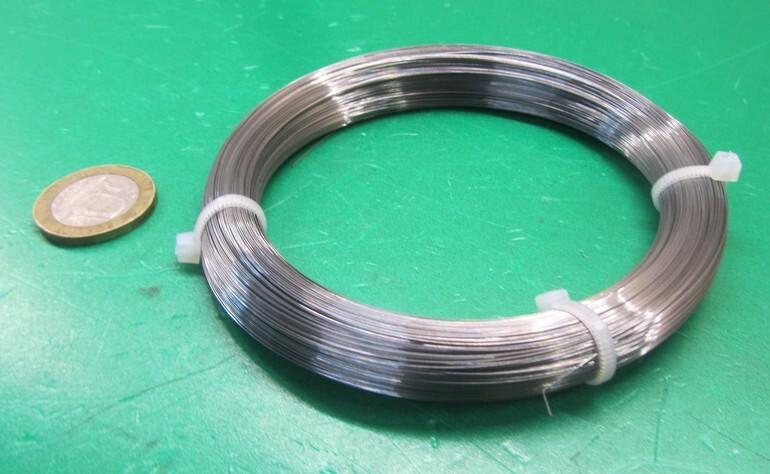 C1080 Carbon Steel Music Wire, Phosphate Coated, .009″ Dia. x 1/4 lb Coil