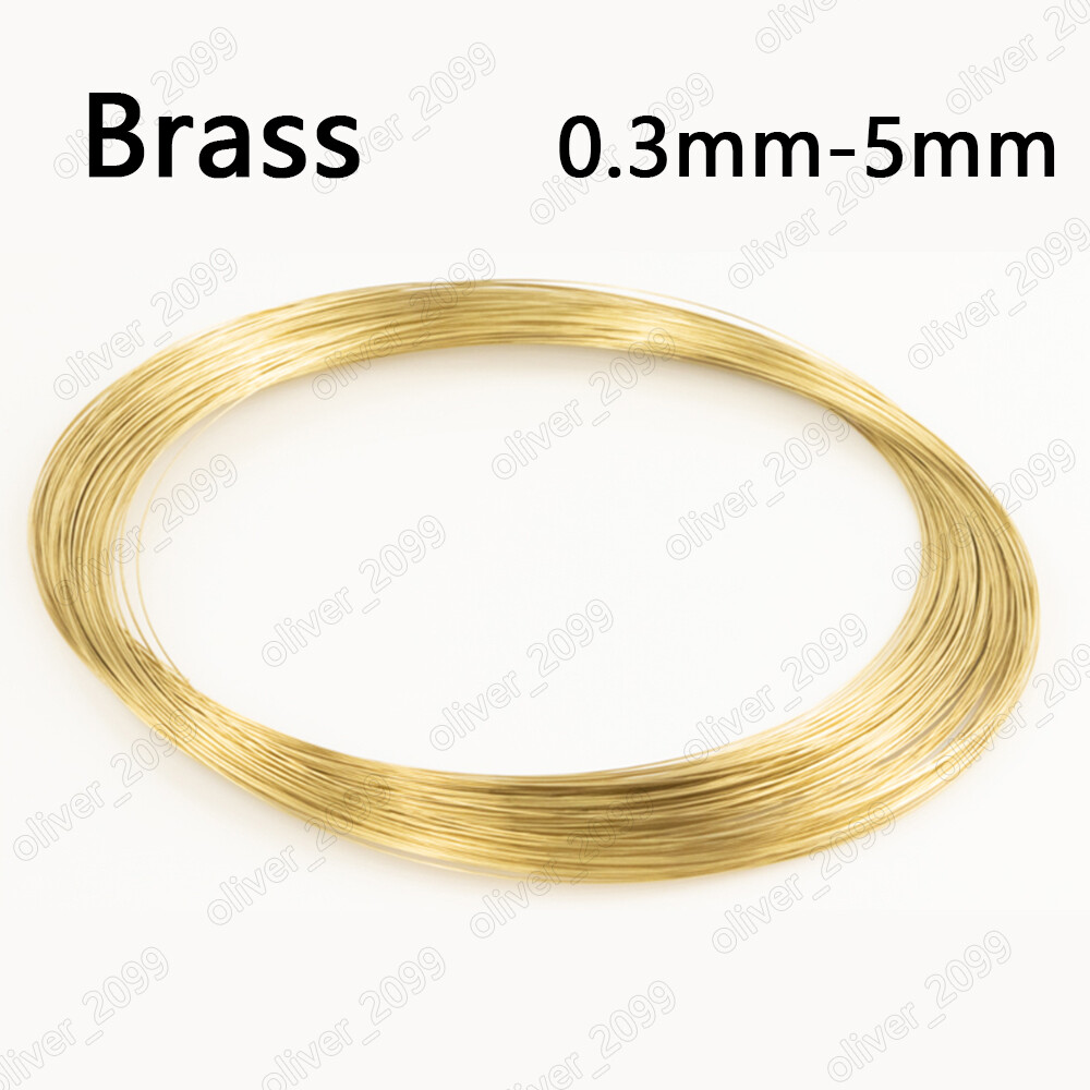 C28000 (CuZn40) Brass Wire Round Solid Wire Select Diameter 0.3mm to 5mm