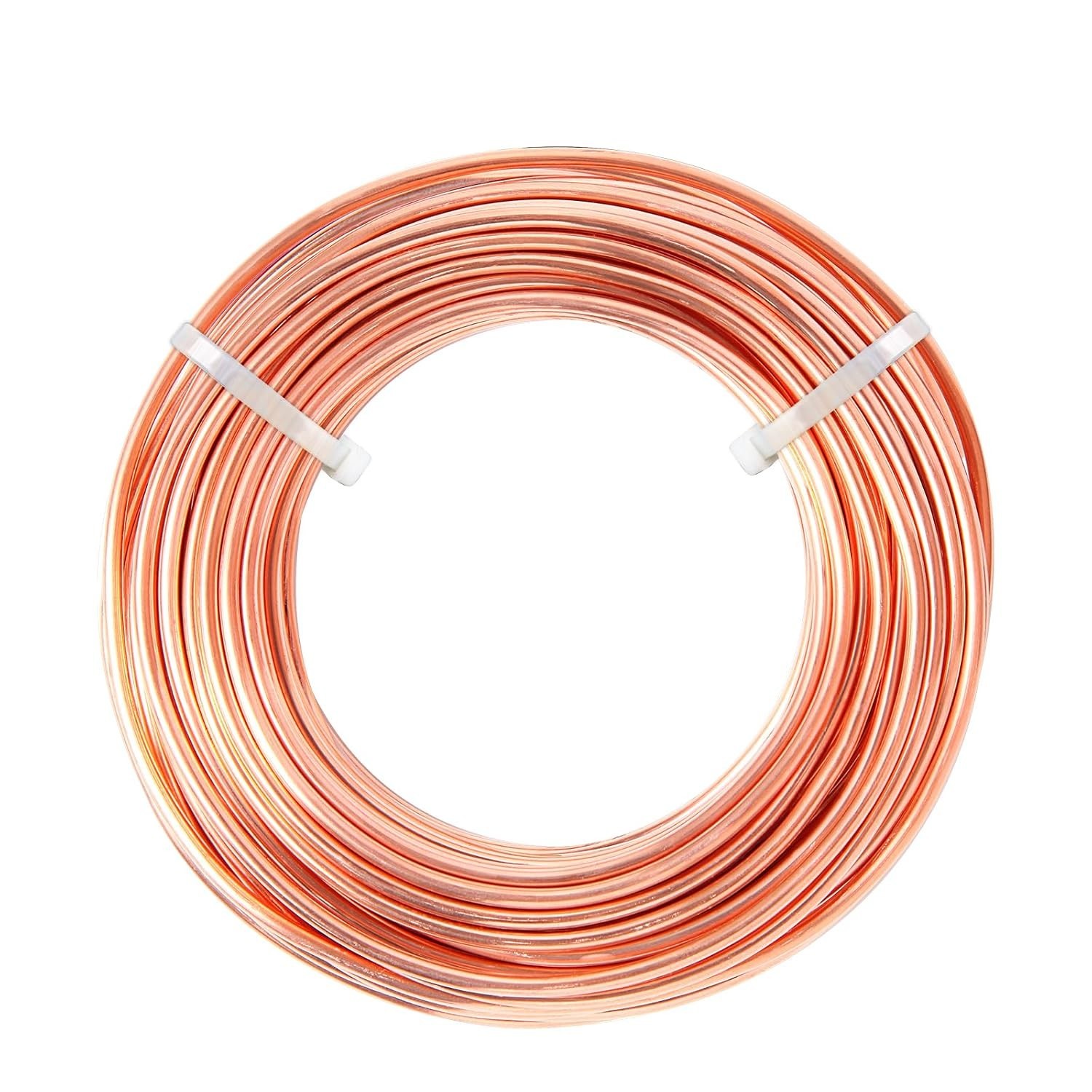 6.5 Ft Malleable 8 Gauge Bare Copper Wire for Art, Gardening & Science Projects