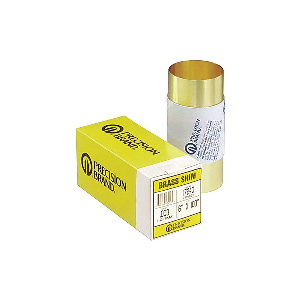 PRECISION BRAND 17535 Shim Stock,6″ W,100″ L,0.031″ Thk 3L518
