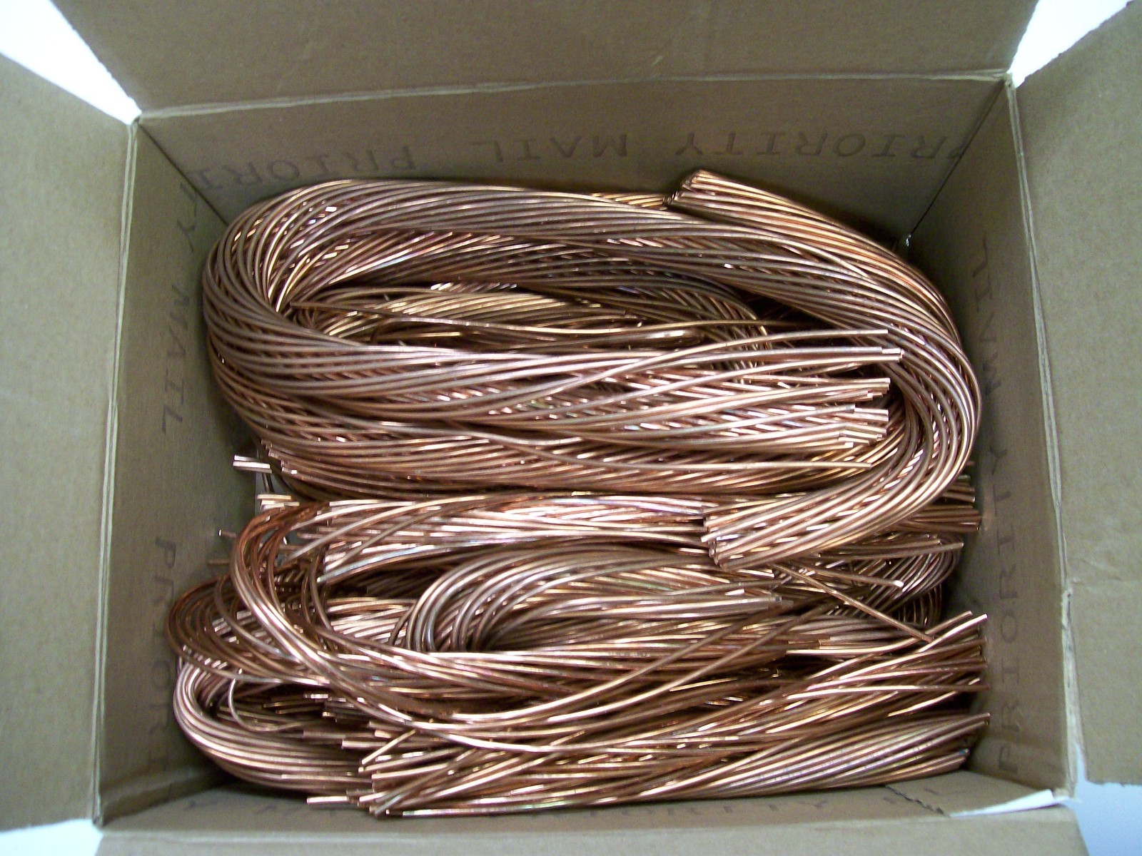 20 Lbs 20lbs Scrap #1 Bright Stripped Bare Copper Wire Metal Craft Melt Material