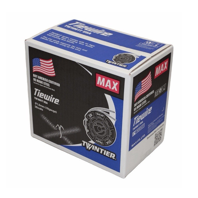 MAX TW1061T Tie Wire TwinTier Steel Spool 1.0mm Diameter 95m Length
