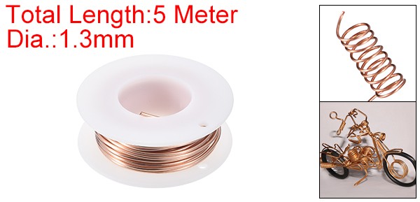 Soft Copper Wire 16 Gauge 16.4FT Pure Bare Copper Wire for Crafts