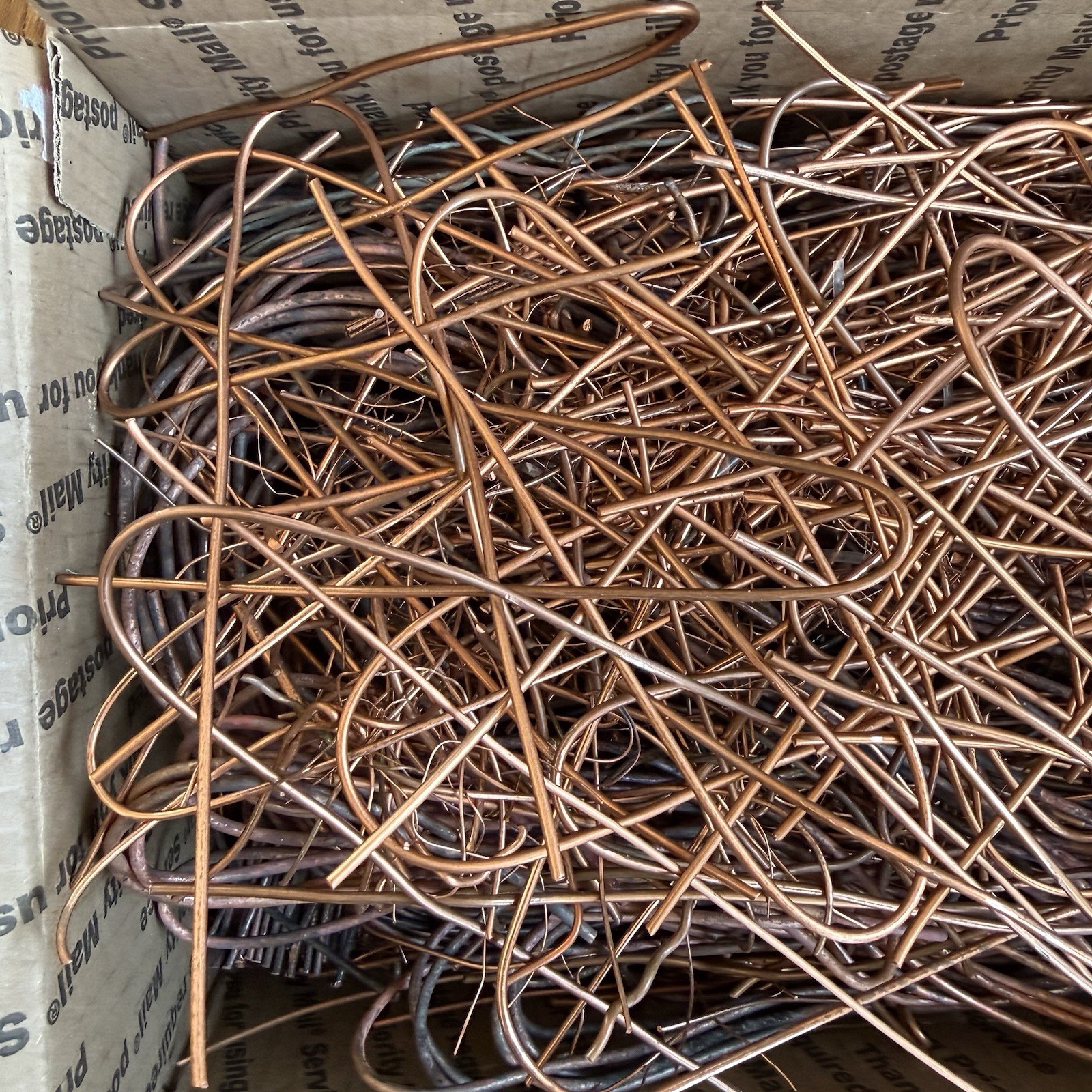 Scrap Copper Wire Cable Lot 13 Pounds Melting Metal Recycling