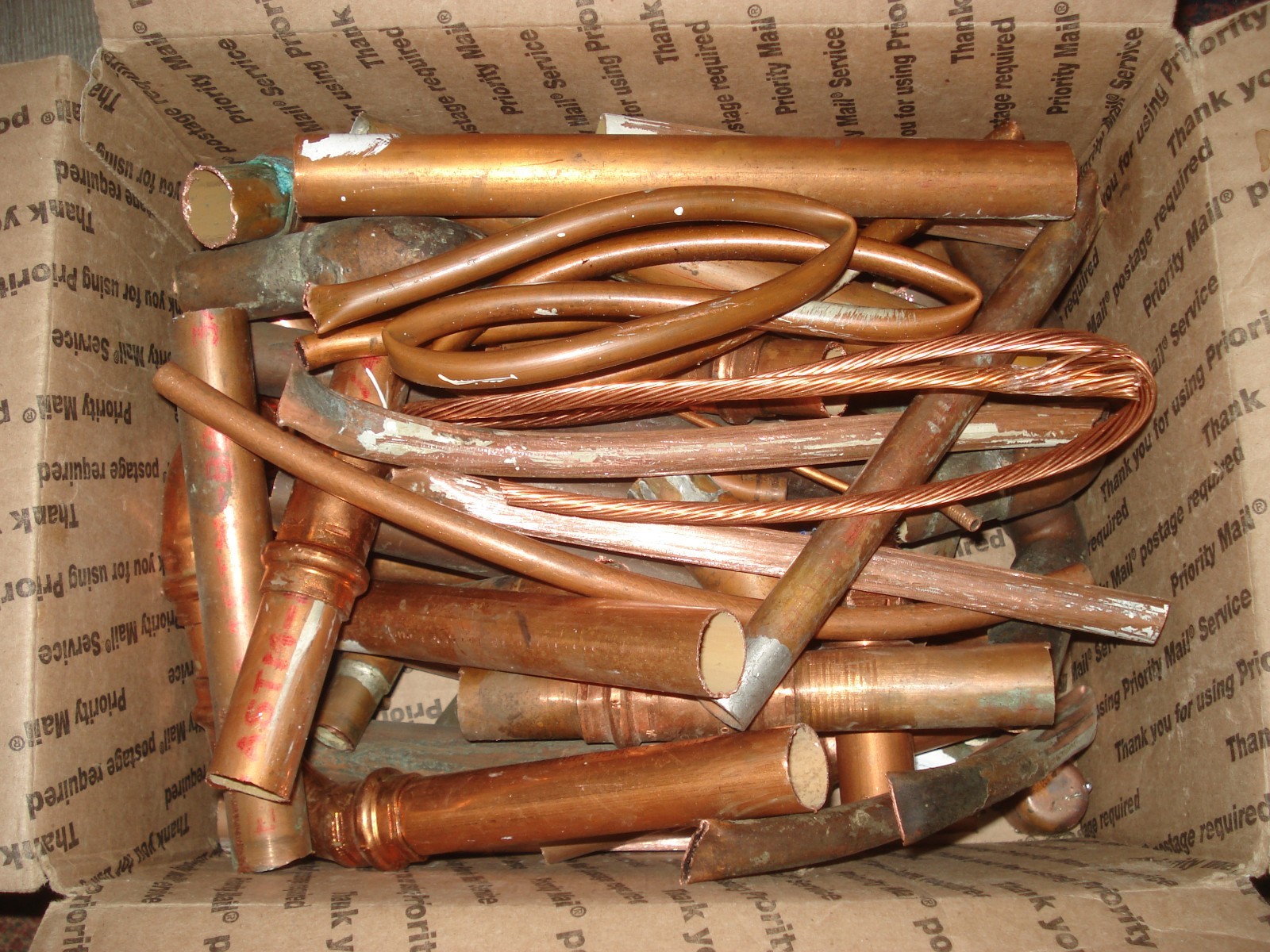 10lbs Scrap Copper for Recycling, Crafts, Melting Stacking