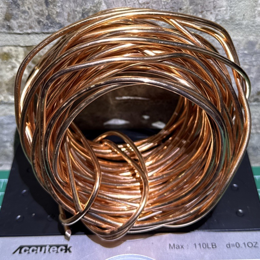 2Lbs 99.9% Copper Wire #1 Bare Bright- 8 Gauge Use For Melt Bullion’s Jewelry