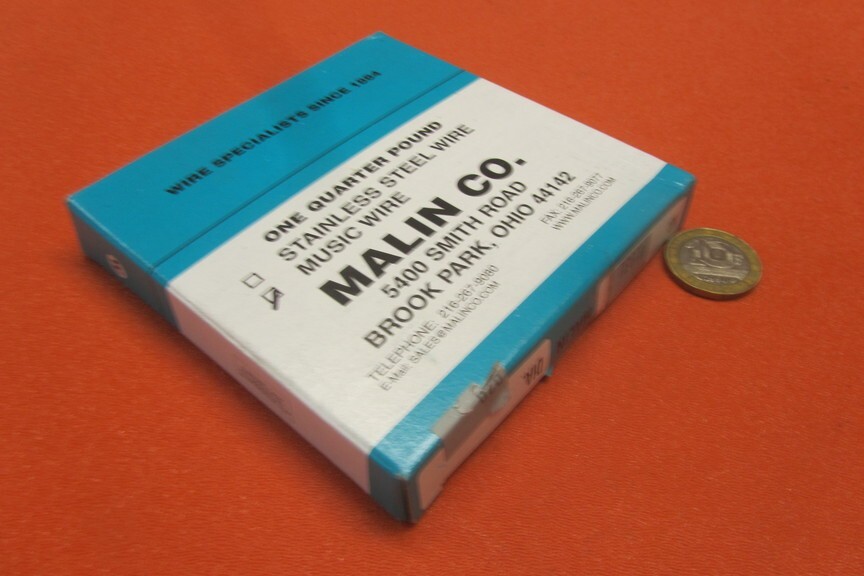 C1080 Carbon Steel Music Wire, Phosphate Coated, .029″ Dia. x 1/4 lb Coil