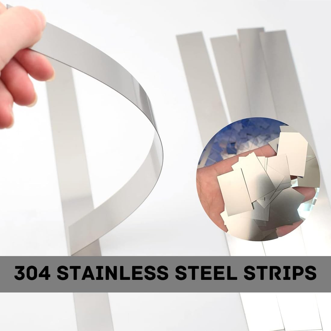 Metal Strips Stainless Steel Finishing Sheet Metal Gap Filler Trim Strip 12″x 1″