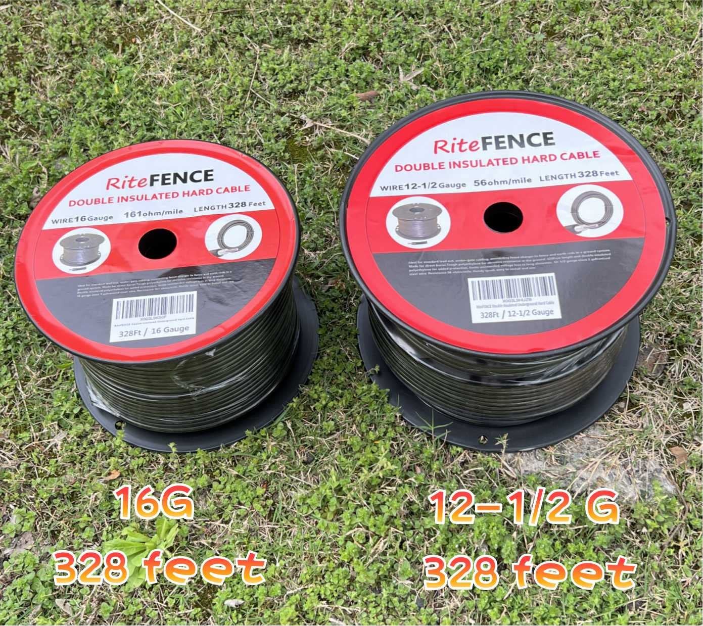 Ritefence Electric Fence Double Insulated Underground Hard Cable 328Ft