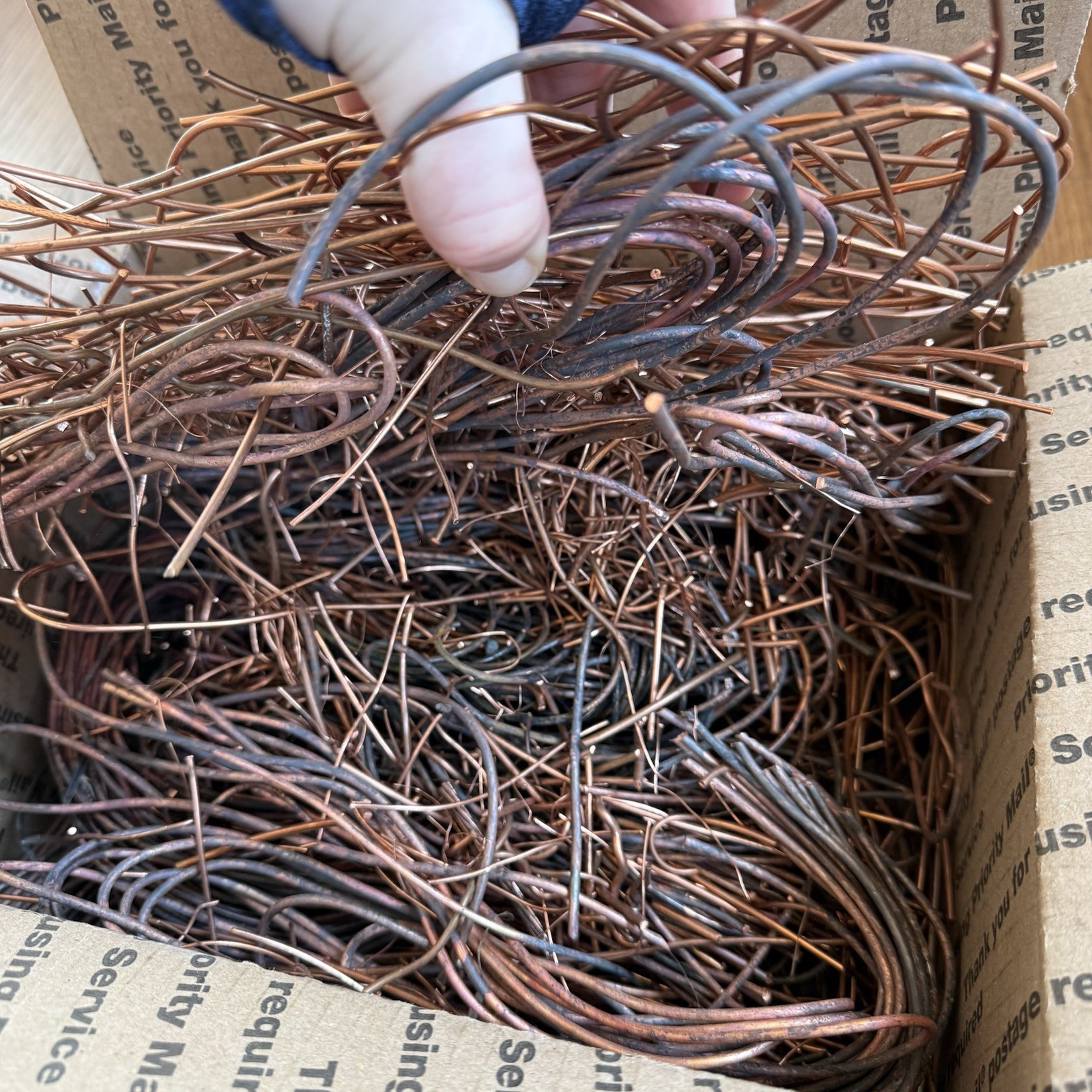 Scrap Copper Wire Cable Lot 13 Pounds Melting Metal Recycling