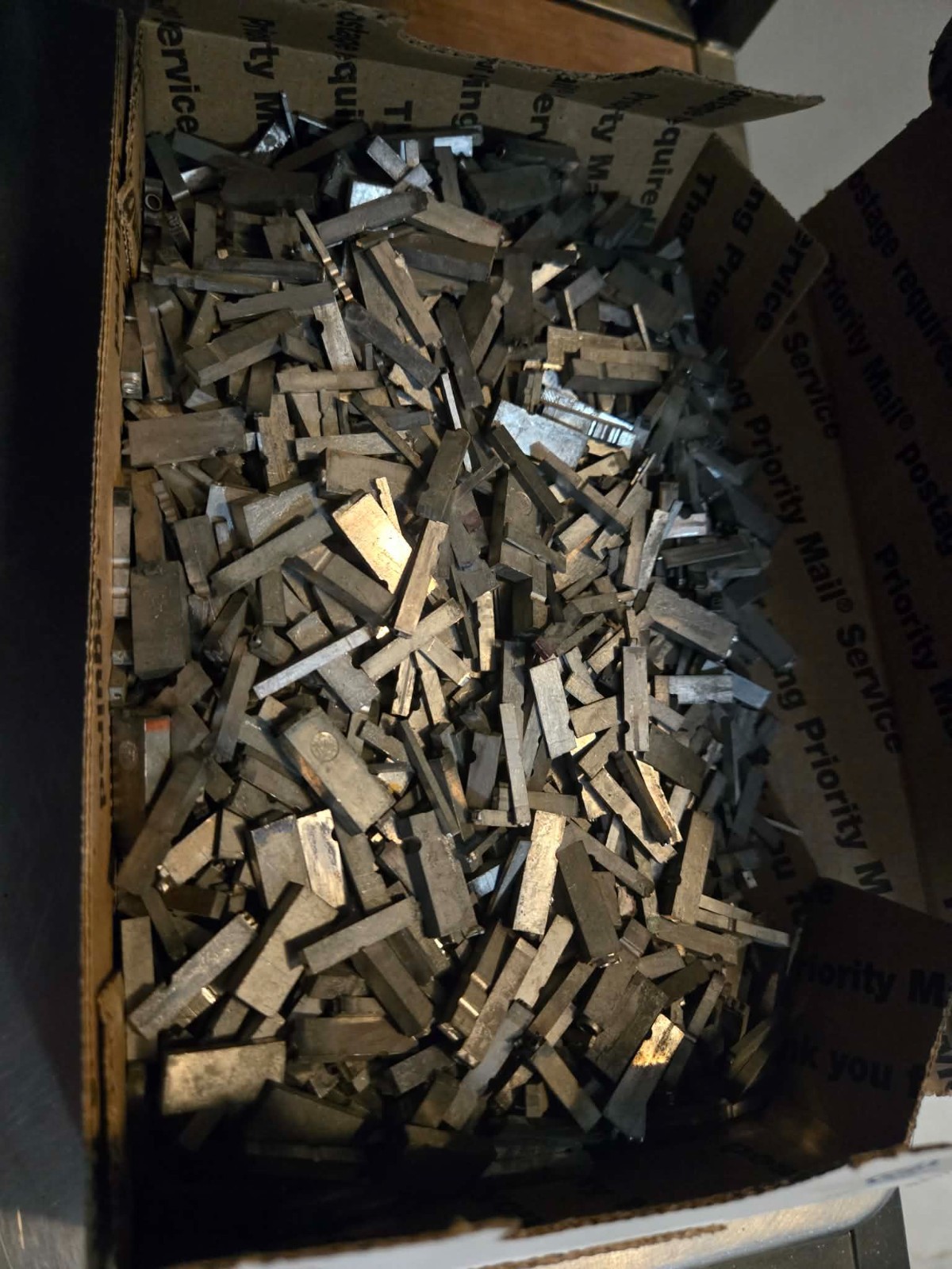 6lb lot – Scrap Letterpress Lead