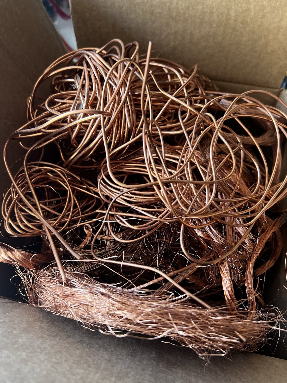 15 lbs Scrap Copper Wire Bare bright