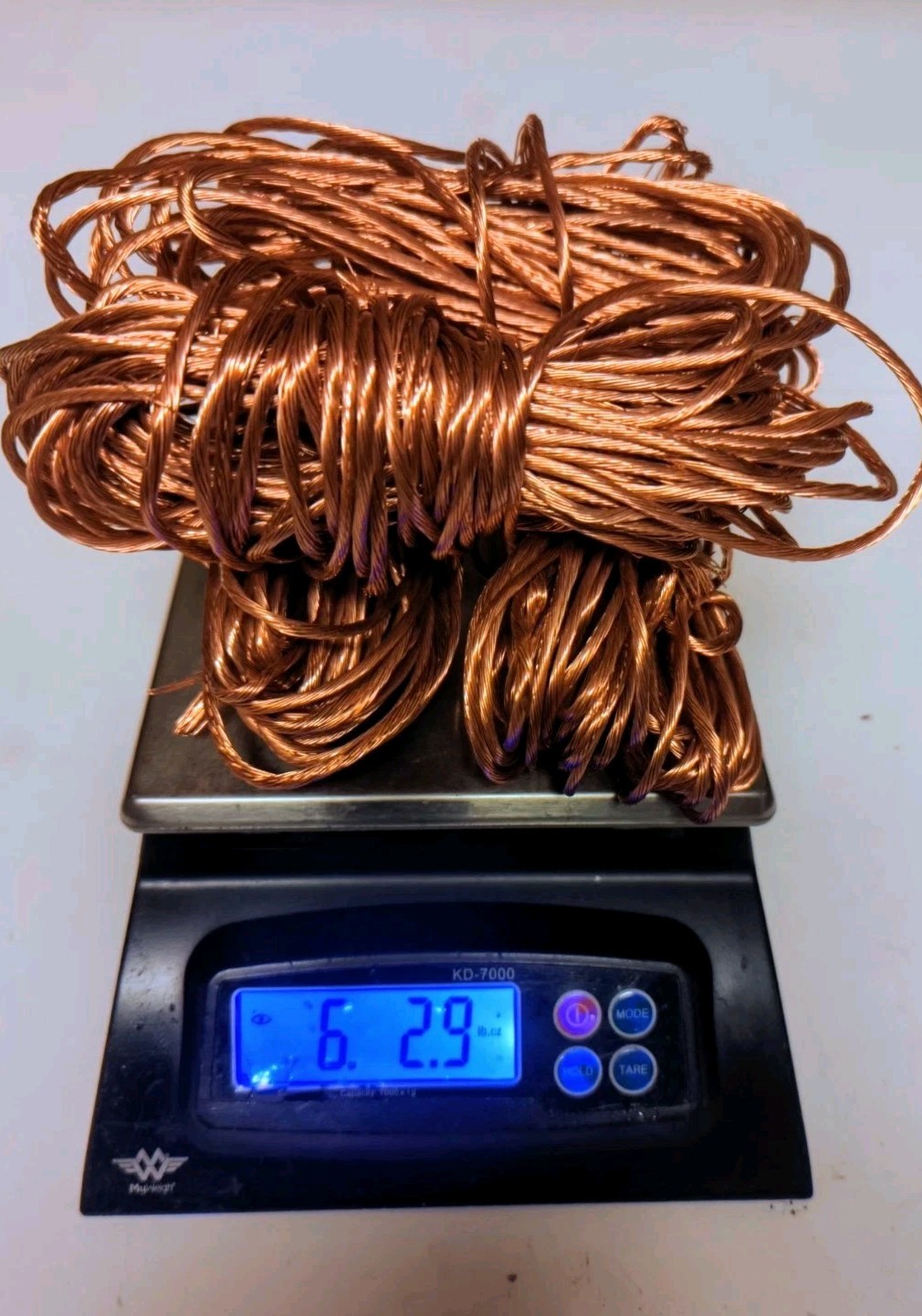 8Lbs Scrap Stranded Copper Wire Bare Bright
