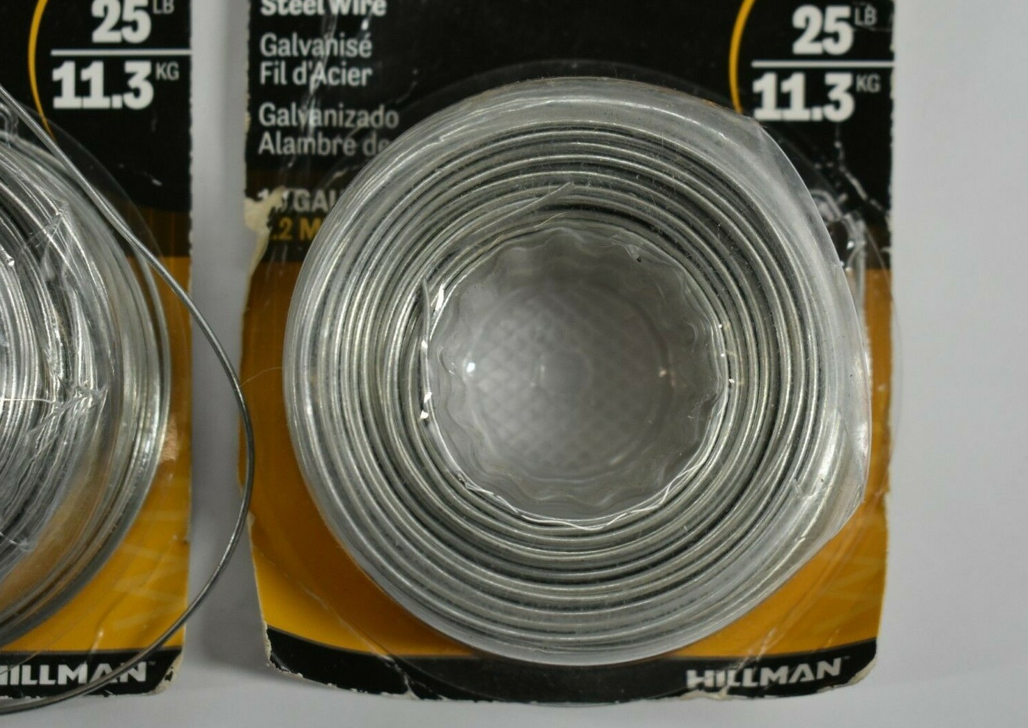 Lot Of 11 Hillman 123105 Steel Galvanized Finish Wire Spool Dispenser 11.3Kg