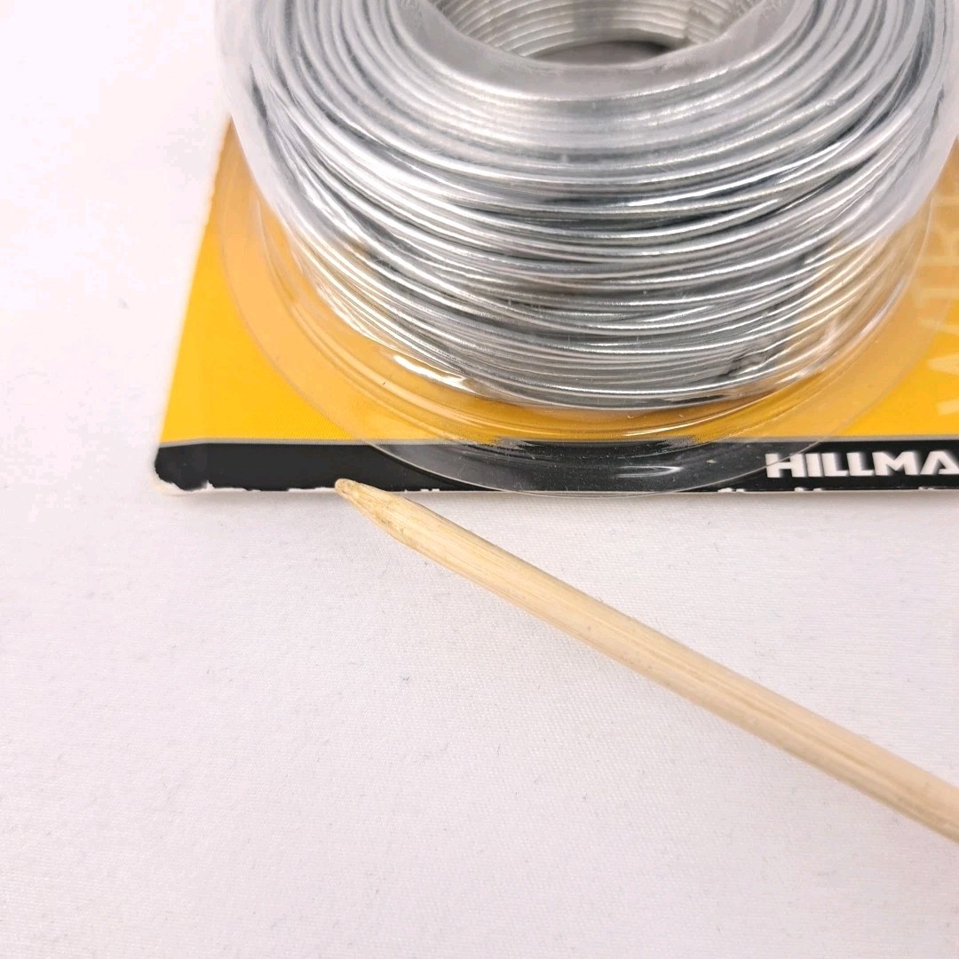 Hillman Galvanized Steel Wire Alligator Clip Test Lead Ground Cable Electrical