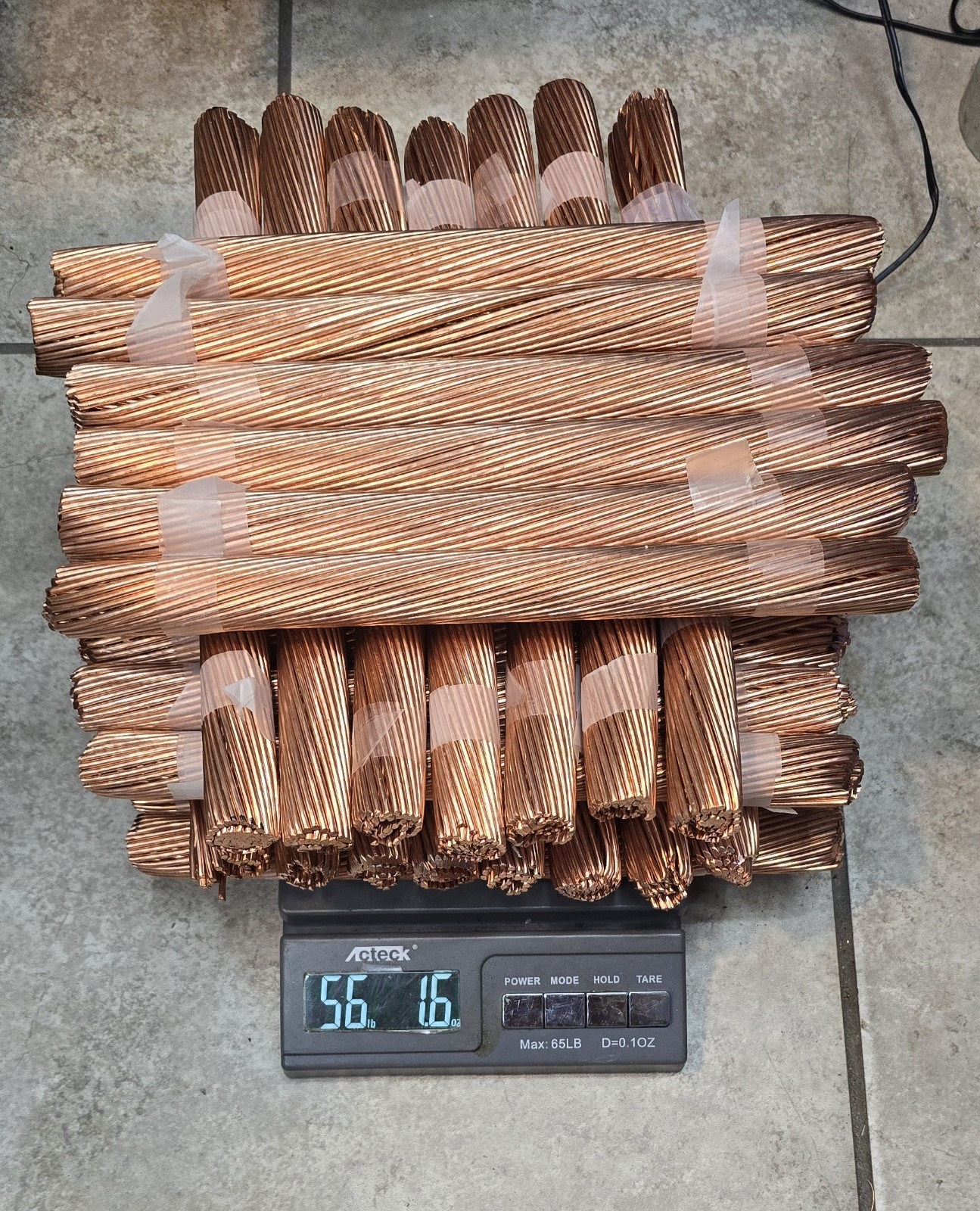 56 lbs Bare Bright Copper!