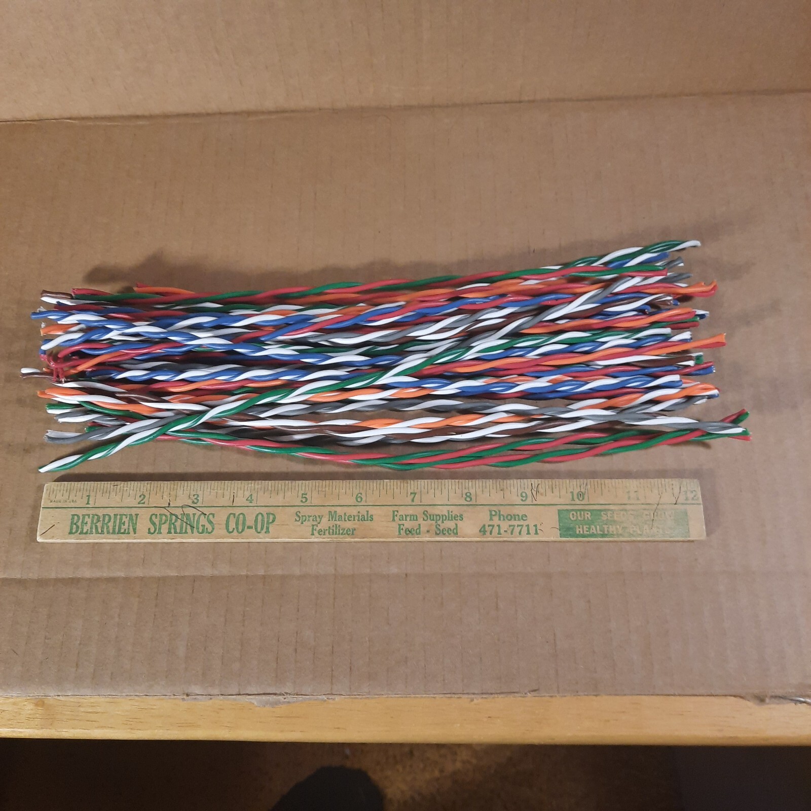 2+ Pound Scrap Copper Wire Lot Colorful Insulated Metal Craft Material