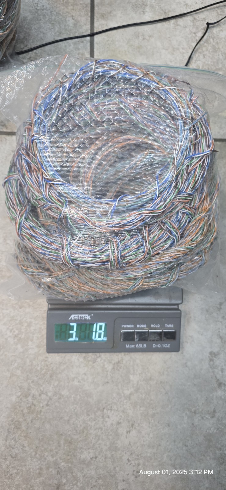 3 Lbs Scrap Copper Wire Colorful Twisted Pair Insulated Metal Craft Material