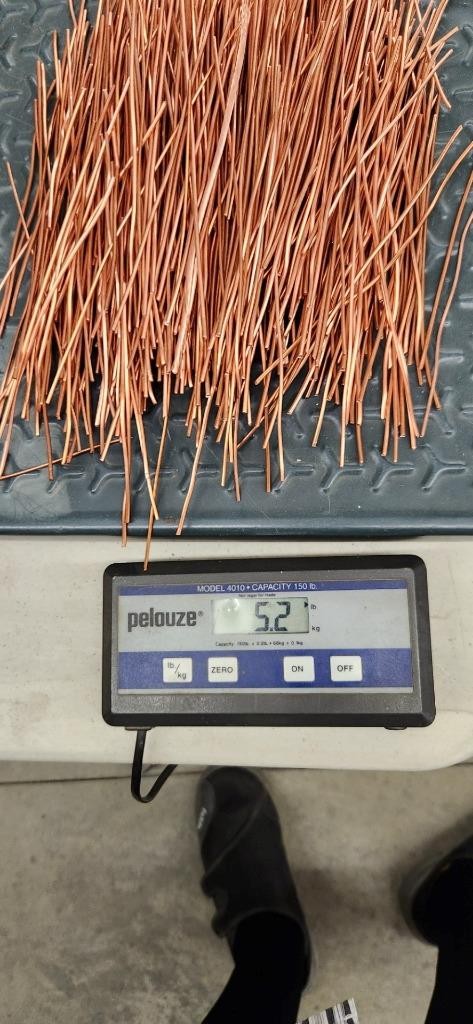 5+ POUNDS OF CLEAN BRIGHT #1 COPPER (Cu) SCRAP-FREE SHIPPING-BUY-IT-NOW!!